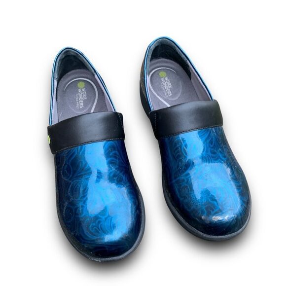 Dansko Work Wonders Women's Size 37 US 7 Blue Nursing Shoes Clogs Slip On - Picture 4 of 16